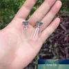 50 st 16x35 mm Klar transparent 2 ml Liten injektionsglasflaskor med gummistoppar glasflaskor burkar medicinska flaskor