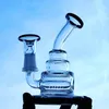 Real Images 13cm Glass Bongs With Dome And Nail 14.4 mm Joint Inline Perc Thick Base Recycle Oil Rigs Glass Bong Cheap Hookahs in stock