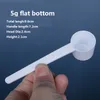 Professional White Plastic 5 Gram 5G Scoops Spoons For Food Milk Washing Powder Medicine Measuring