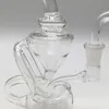 Clear Recycler Oil Rigs Glass Bong Mini Smoking Pipe 5inch Heady Glass Dab Rigs with 9mm Quartz Banger