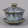 Ręcznie robiony herbatę Tureen Dekor domu ceramiczny gaiwan nowy tianmu piec okładka miska