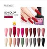 40шт / набор гель лак для ногтей Nail Art Set Набор для Гель Лаки Гибрид для ногтей Manicure Set Semi Постоянному УФ гель