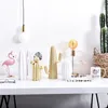 1 pcs style simple cactus en or blanc colonne de fée décoration de la maison accessoires salon moderne ornements décoratifs créatifs T200710