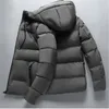 Parkas pour hommes mode hiver chaud version coréenne épais court vêtements décontractés à capuche coton rembourré veste manteau fermeture éclair hauts Ou Phin22