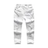 Jeans Barn Broken Hole Byxor Byxor Baby Boys Brand Fashion Höst 5-8Y Vit Kids Kläder 2021 301