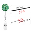 10 Colors Badge Reel Retractable Pull Creativity ID Badges Holder With Clip Office Supplies GWB14229