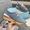 Designer high quality womens casual shoes sports leather heightening splicing round head luxury high-end thick bottom fashion mens low top double bottom size 35-44