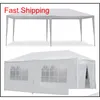 10 X 20' Outdoor Gazebo Feesttent W 6 Zijmuren Bruiloft Luifel Cater Evenementen Hzipt281J