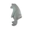 2019 Discount factory hot White Polar Bear Mascot Costumes Cartoon Character Adult Sz