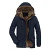 Winter -20°C Jacket Men Parka Thicken Coat Fleece Warm Windbreaker Hooded Collar Removable Liner Parkas Coat1 Phin22