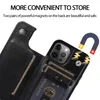 Luksusowy PU Skóra Wstecz Case Dla iPhone 12 11 Pro Max XS XR 8 7 Samsung Note20 S20 S10 Plus Ultra A10S A20 A51 A71 A81 A91 z gniazdami kart