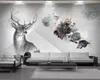 3d djur tapet söt linglu 3d tapet inomhus tv bakgrunds vägg dekoration modern väggmålning 3d tapet