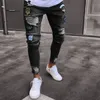 Männer Jeans 2022 Mode Skinny Männer High Street Hip Hop Stil Hosen Jungen Gewaschen Zerstört Blau Slim Bleistift Plus größe S-4XL