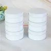 10g 15g 50g 60g Empty White Aluminum Cream Jar Pot Nail Art Makeup Lip Gloss Cosmetic DIY Travel Metal Tea Candy Tins Containerspls order