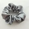 DHL Women Silk Scrunchie Elastic Handmade Multicolor HairBand Ponytail Holder Headband Hair Accessories epacket 70 colors