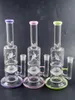 12 Inch Multiple Color to Choose Glass Hookah Oil Dab Rig Water Bong with Honeycomb Filters Smoking Pipe