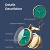 Meisd Resina 3D Relógio de Parede Pendurado Retro Duplo Lado Girando Relógio Deer Design Decoração Sala de estar Horloge 220115