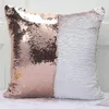 DHL 12 couleurs Paillettes Sirène Taie d'oreiller Coussin Nouvelle sublimation paillettes magiques taies d'oreiller vierges transfert impression DIY perso9406685