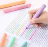 Kreatives und schönes Textmarker-Dreieck-Fluoreszenzstift-Set für Studenten, Markierungsstifte, Weizenstroh, Werbung, individuelle Gestaltung