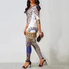 Vestidos Africanos para Mulheres 2020 Notícias Top Calças Terno Dashiki Imprimir Roupas Roupas Robe Africaine Bazin Moda Roupas LJ200826