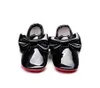 First Walkers Red Bottom Patent Leather Baby Shoes For Girls Big Bow Born Moccasins Infant Walker Crib 0-24M