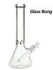 Glass Hookah Beaker Bong 14inch 7mm with 14/19mm Downstem and bowl 1100G/Pc GB029