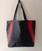 2022 borsa da baseball all'aperto borse da cucire 5 colori 16,5 * 12,6 * 3,5 pollici manico in rete Borsa a tracolla cucita stampa Tote beach Sport Travel per ragazze