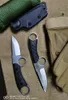 Theone Knuckles Couteau à lame fixe Couteau à griffe Karambit DC53 Points tactiques extérieurs, Camping de survie, Collection Couteaux de chasse EDC Outils