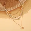 S1877 Fashion Jewelry Multi Layer Necklace Angel hanger ketting ketting9590768
