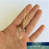 Small Water Drop Artistic Style Perfume Vials Charms DIY Key Chains Mini Lovely Glass Bottles With Corks 10 pcs 15x24x6 mm