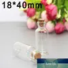 1pcs/ 3pcs 5ml Glass Bottle With Wooden Clip Transparent Wishing Floating Bottles Sample Storage Jars Spice Container Vials 5