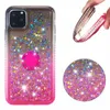 Glitter coloré Quicksand liquide souple Bling TPU avec porte-anneau pour iPhone 11 11 Pro 7 8plus x Xr Xs Max Samsung S20 S20 Ultra