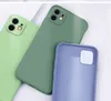 Imitado Líquido Silicone TPU Capas Slim 360 Capa Completa para iPhone 12 11 Pro Max XS XR 800 PCS / LOT