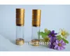 15ML 30ML 50ML Gold Anodized Aluminum Airless Bottle With Double Line,Plastic Cosmetics Packaging,20 Piece/Lots