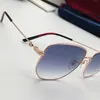 Nowy Lekki Unisex Big Metal Fullrim Gradient Sunglasses UV400 56-16-140 Occhiali da Sole Hotsale Zaprojektowany Fullrim Case