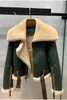 Doudoune moto PU manteau laine extérieur Bomber entraîneur veste imprimé automne vêtements pour femmes automne et Blazers femme hiver