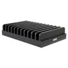 Sipolar mobile phone holder stand tablets docking for iPad storage box with 11pcs slots on desk and charging cabinet1