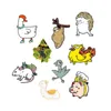 Süße Tiere Sammlung Abzeichen Maus Alpaka Schweintel Hedgehog Cartoon Mode Brosche Schmuck
