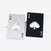 Poker Card Opener Stainless Steel Beer Openers Bar Tools Credit Card Soda Beer Bottle Cap Opener Gifts LX3638