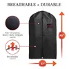 5pcs/set Clothing Covers Dustproof Moth Proof Garment Bags Breathable Zipper Dust Cover Storage Bags for Suit Dance Clothes T200117