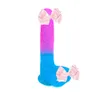 Nxy Sex Produkte Dildos 8 6''jelly Medizinische Silikone Dildo Realistische Erwachsene Spielzeug Soft Strap Künstliche Penis Großen Schwanz Kugel Bunte Werkzeug 2022 1227