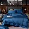 Conjunto de cama de cor sólida de algodão egípcio puro conjunto ultra macio premium (tampa de edredão Folha de cama travesseiro shams) rainha tamanho 4/6 pcs 201119