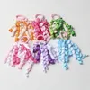 Rainbow Curly Elastic Band color headband Parent-child elastic hairband baby hair accessories girls roll flower headdresses