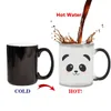 Creativo simpatico panda tazza di calore rivela tazza di ceramica che cambia colore tazze da caffè magica tazza di tè tazza come regalo per gli amici gratis S Y200106