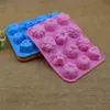 Stampo da forno fai-da-te 12 fori Stampo per torta in silicone Stampo per sapone Vassoio per cioccolato 3D Strumento per fare caramelle Stampo per gelatina fai-da-te