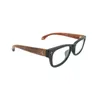 Monture de lunettes de Style gothique rétro, verres optiques en bois fabriqués à la main, monture en acétate de haute qualité, jambes en bois de rose naturel, rivet de décoration