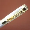 1pclot JINHAO Roller Ball Pen 1200 Canetas Silver Pens Gold Clip Business Executive Fast Writing Pen Luxury Pen 1414cm 2011114601850