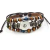 Bracelets Snap Brangles Bracelettes de perles plus récentes Bracelet en cuir Fit 1820mm Snaps Bouton Jewelry3483808