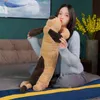 1 pz gigante peluche giocattolo grande cane che dorme farcito cucciolo di cane morbido giocattolo animale morbido cuscino neonate regalo di compleanno AA2203147485645