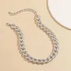 Урожай панк-цепь Choker ожерелья для женщин мода золотой серебряный цвет улица 90-х годов стиль коренастый воротник гот ювелирные изделия